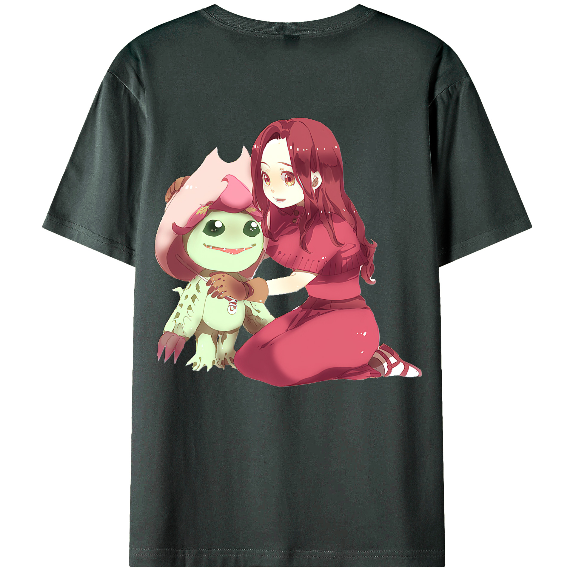 （画像用） Digimon デジタルモンスター/デジモン 綿100％ メンズ半袖Tシャツ（バックプリント） 通気性